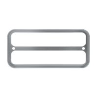 Billet Deluxe Side Marker Bezel Clear Anodized for 1968-1972 Chevy GMC Truck