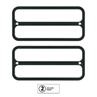 Billet Deluxe Side Marker Bezels Black Anodized for 1968-1972 Chevy GMC Truck