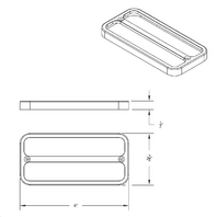 Billet Deluxe Side Marker Bezels Black Anodized for 1968-1972 Chevy GMC Truck