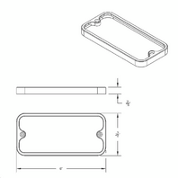 Billet Standard Side Marker Bezels Black Anodized for 1968-1972 Chevy GMC Truck