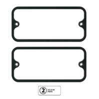 Billet Standard Side Marker Bezels Black Anodized for 1968-1972 Chevy GMC Truck