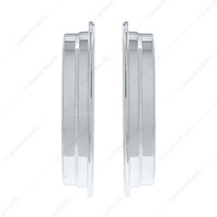1960&ndash;66 Chevy GMC Fleetside Tail Light Bezels Chrome Plastic Pair | 111244