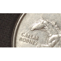 1999 P Delaware State Quarter 25&Ccedil; Spitting Horse Reverse Mint Error Variety