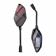 Pair Black Rearview Mirrors &ndash; Fits CSC City Slicker (or Universal 10mm Motorbikes / Scooters)