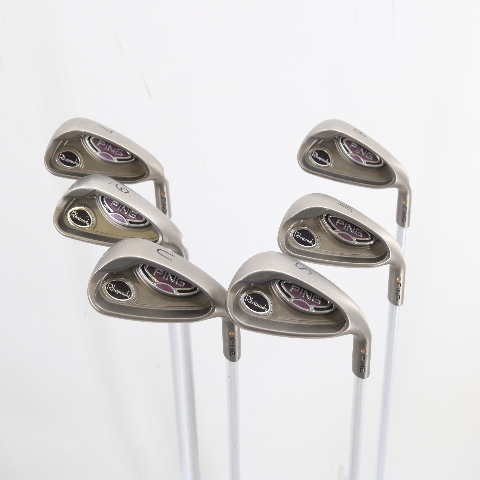 Ping Rhapsody Iron Set 7-W,U,S Gold Dot ULT 129 Ladies Flex Right