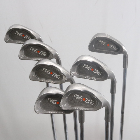 Ping Zing & Eye 2 Plus Combo 3-9 Iron Set Orange Dot Steel Stiff