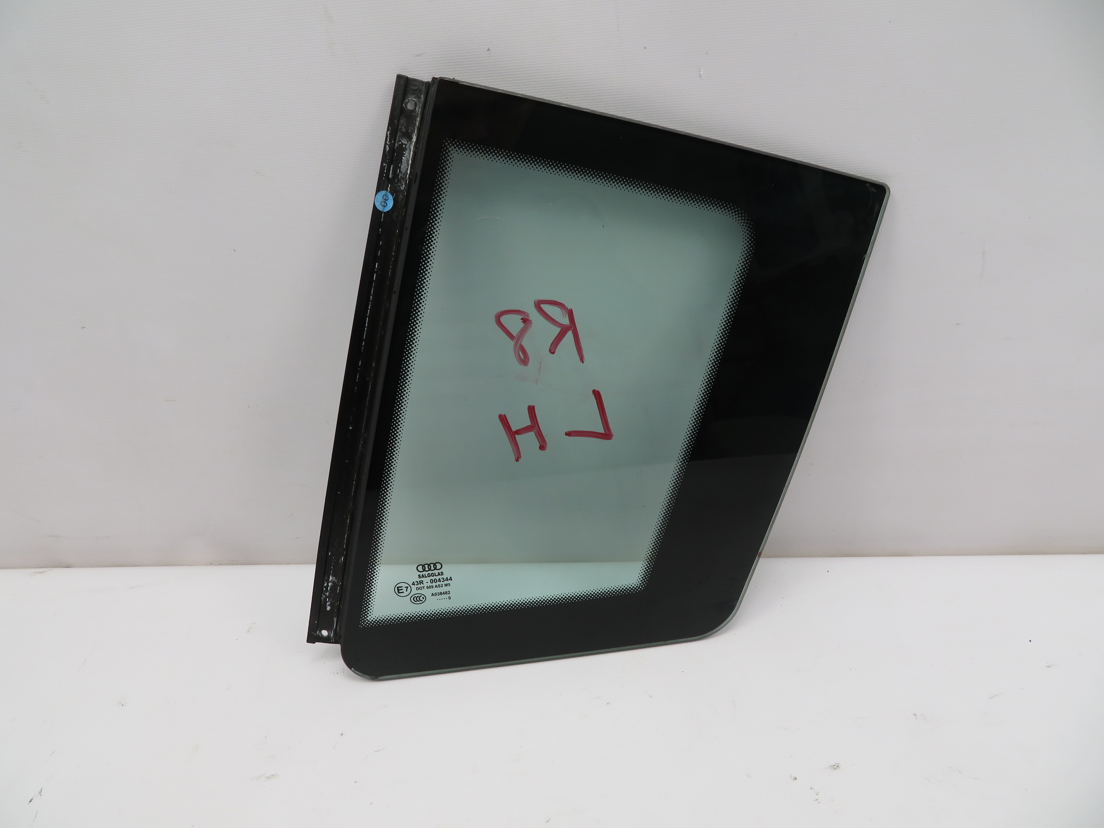 2011 Audi R8 V10 #1068 Coupe Rear Quarter Window Glass, Left Driver