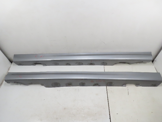 01-06 BMW M3 E46 Trim Side Skirt Pair Left & Right Steel Grey OEM