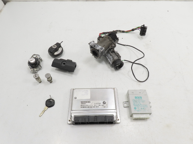 99 BMW Z3 E36 2.5L #1302 Lock & Key Set, ECU DME EWS Immobilizer Ignition M52/TU