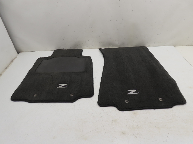 16 Nissan 370Z Convertible #1305 Floor Mat Pair, Carpet Left & Right Black