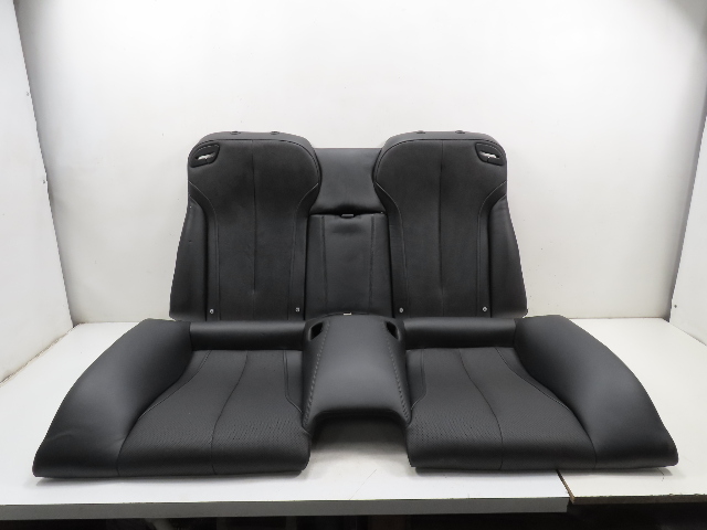 12 BMW 650i F12 Convertible #1306 Seat Set, Bottom & Backrest Cushion Black Rear