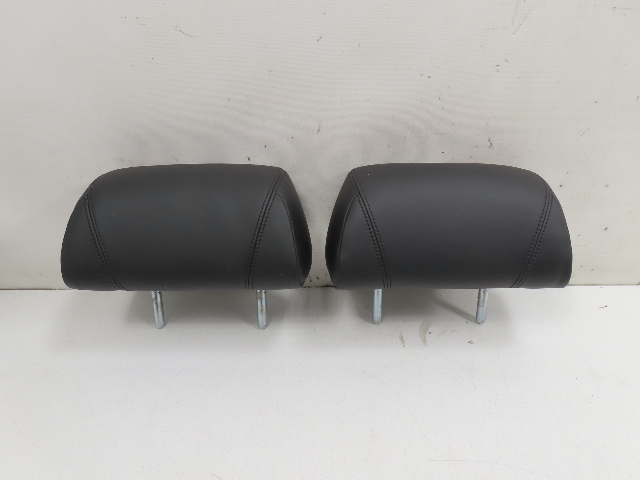 12 BMW 650i F12 Convertible #1306 Headrest Pair Seat Convertible RH LH Rear Black