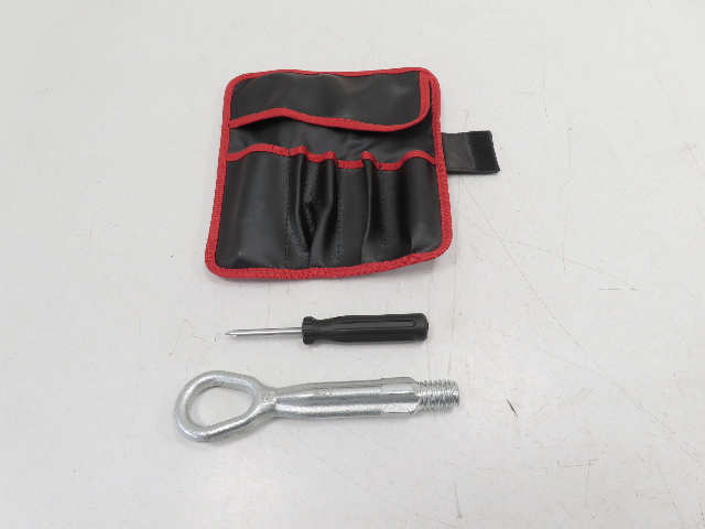 12 BMW 650i F12 Convertible #1306 Tool Kit & Pouch, Tow Hook Screw Driver OEM