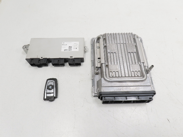 12 BMW 650i F12 Convertible #1306 Module Set, DME ECU Immobilizer Ignition Fob N63