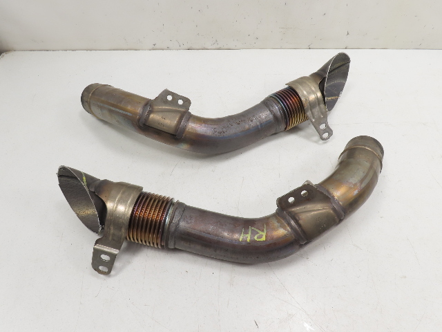 12 BMW 650i F12 Convertible #1306 Exhaust Manifold Pair, Header Flex Pipe R&L