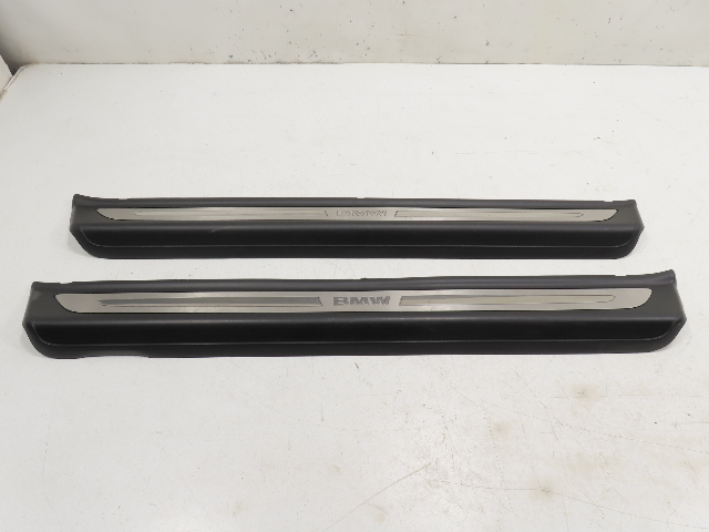 12 BMW 650i F12 Convertible #1306 Trim Pair Door Sill Scuff Plate Left & Right illuminating 51477219893
