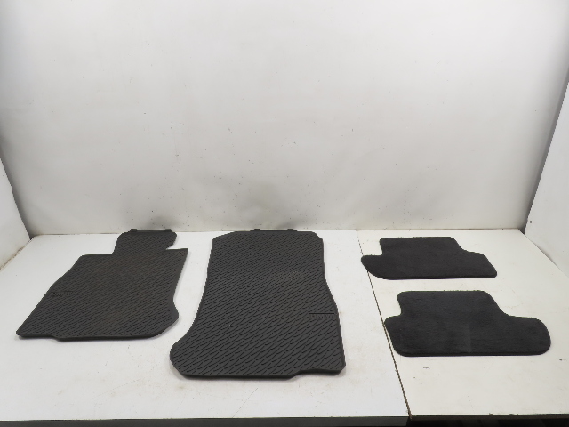 12 BMW 650i F12 Convertible #1306 Rubber Floor Mat Set, All-weather Carpet L&R