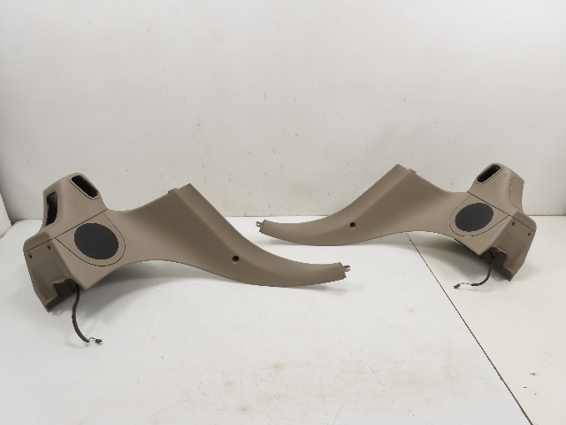 99 BMW Z3 E36 2.8L #1307 Trim Pair, Rear Quarter Lateral w/ Roll Bar Beige