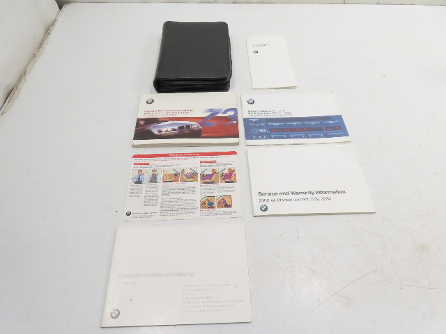 99 BMW Z3 E36 2.8L #1307 Owner's Manual & Books w/ Case