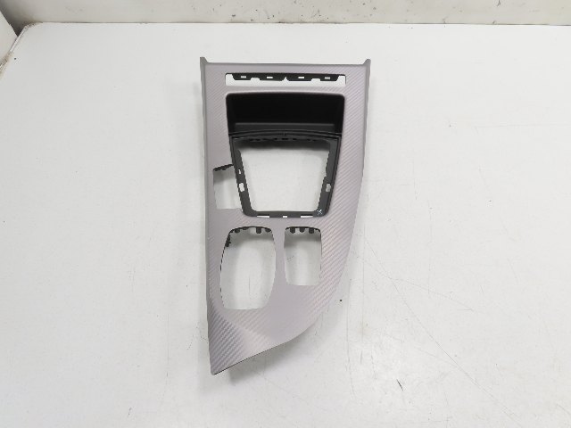 11 BMW Z4 E89 #1309 Trim, Center Console Shifter Bezel Aluminum Carbon Shadow 9150236