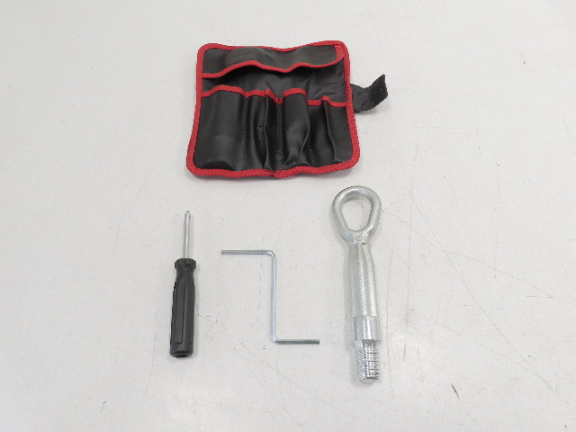 11 BMW Z4 E89 #1309 Tool Kit & Pouch Bag Carrier Black Red 6788732 OEM