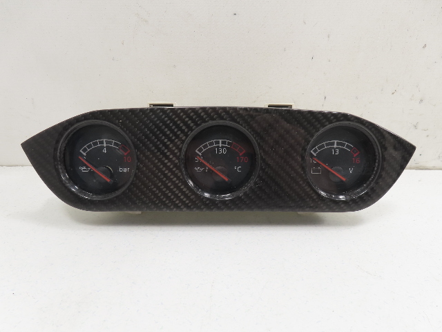 06 Lamborghini Gallardo #1310 Cluster Gauge Oil Battery Temp Carbon Fiber Trim 400857251