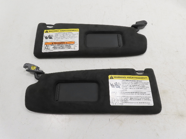 06 Lamborghini Gallardo #1310 Sun Visor Pair, Alcantara Black w/ Mirror 408857552