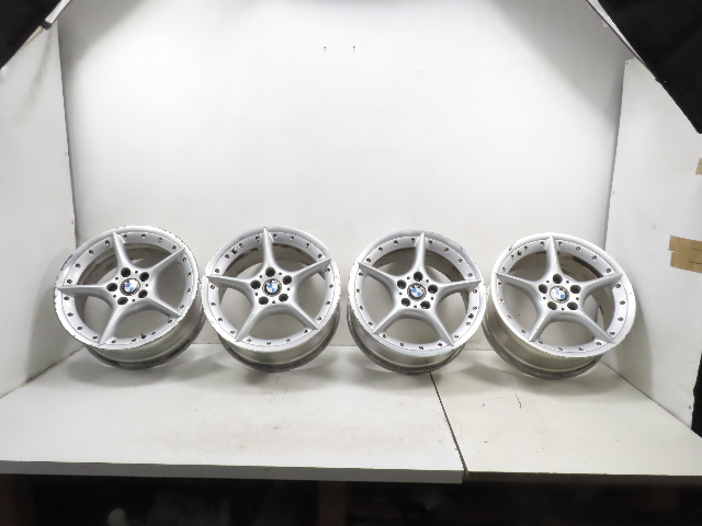 BMW Z4 E85 E86 BBS Wheel Set 5 Star Spoke Style 108 Two Piece Staggard OEM RT222