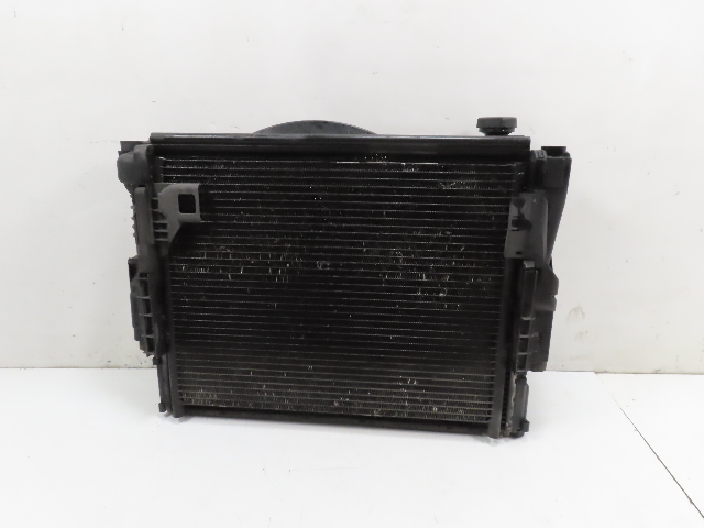 03 BMW Z4 E85 #1312 Radiator A/C Condenser & Auxiliary Fan w/ Reservoir OEM 67326925702