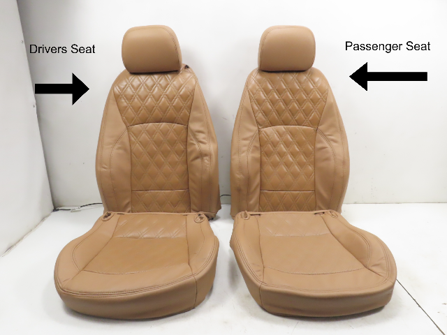 03 BMW Z4 E85 #1312 Ridies Seat Cushion Leather Backrest & Bottom Set Heated