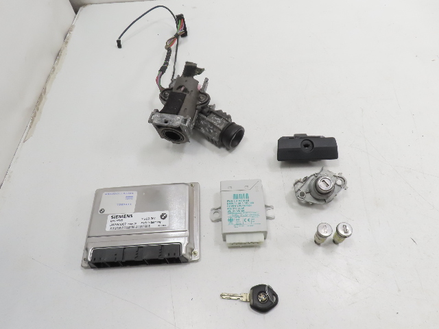 00 BMW Z3 E36 3.0L #1314 Lock & Key Set, ECU DME EWS Immobilizer Ignition M54