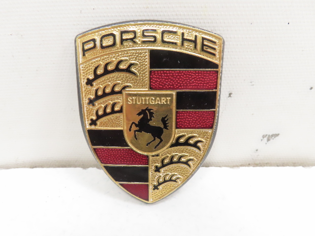 97 Porsche Boxster 986 #1315 Emblem, Front Hood Badge Crest, Gold 911 99655921100