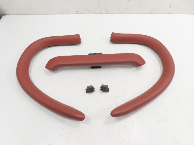 97 Porsche Boxster 986 #1315 Trim Set, Roll Bar Covers Pads, Red