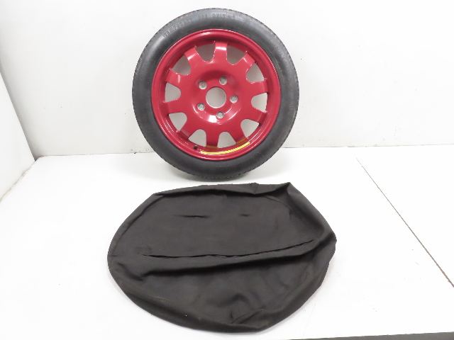 97 Porsche Boxster 986 #1315 Spare Wheel & Cover 17" Red Emergency Aluminum 99636213001