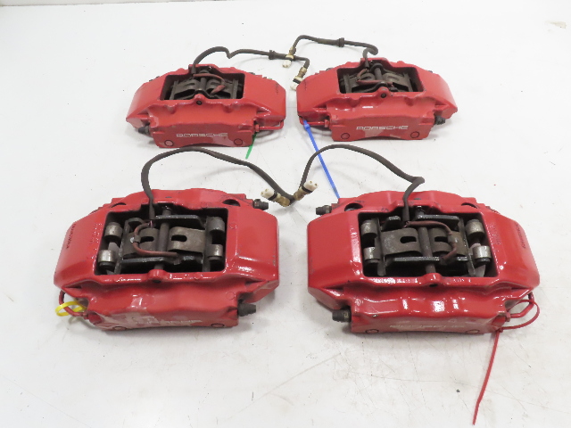 00 Porsche Boxster S 986 #1316 Caliper Set, Front & Rear Brembo Red 996351426 996352422