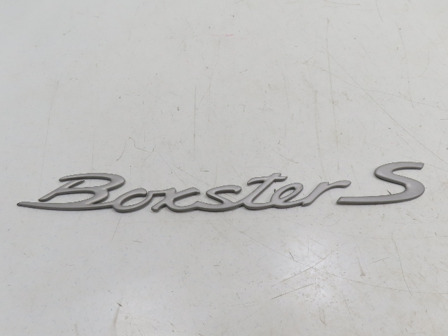 00 Porsche Boxster S 986 #1316 Emblem "Boxster S" Letters Badge Rear Trunk Black