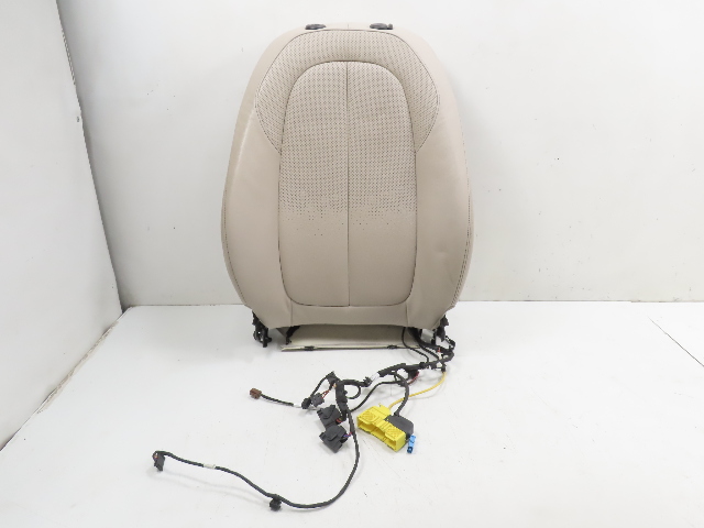 16 BMW X1 F48 Xdrive 28i #1317 Seat Cushion Backrest Front LH Heated Oyster Grey