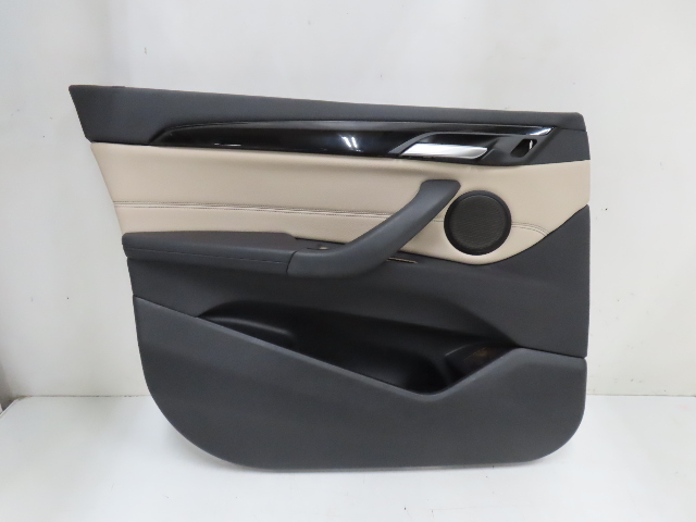16 BMW X1 F48 Xdrive 28i #1317 Door Panel, Front Left Black Oyster Grey