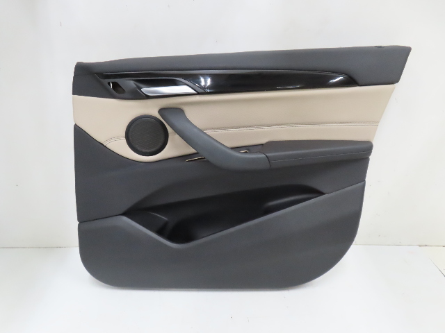 16 BMW X1 F48 Xdrive 28i #1317 Door Panel, Front Right Black Oyster Grey
