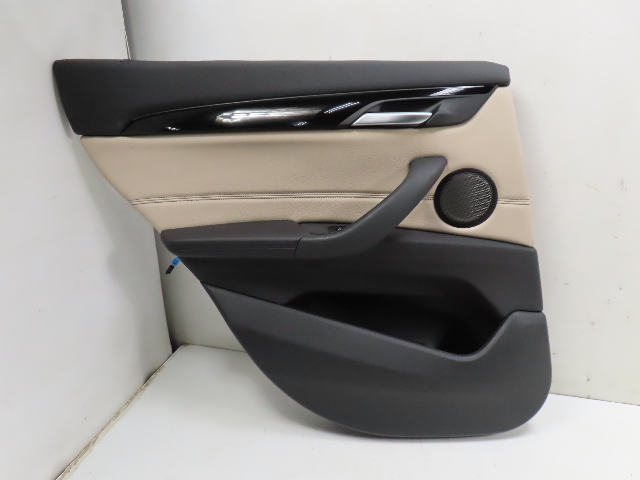 16 BMW X1 F48 Xdrive 28i #1317 Door Panel, Rear Left Black Oyster Grey