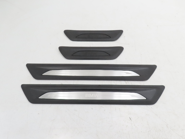 16 BMW X1 F48 Xdrive 28i #1317 Trim Set, Door Sill Scuff Panel Front & Rear 51477454945 51477349673