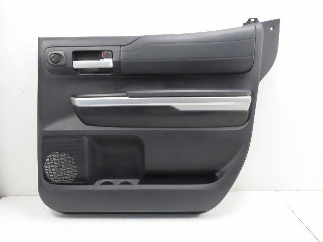 15 Toyota Tundra Crewmax #1318 door panel, right rear, extended cab, black