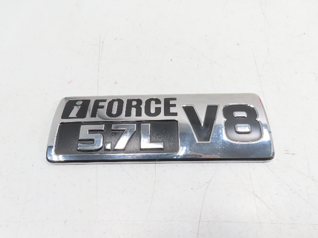 15 Toyota Tundra Crewmax #1318 emblem, door badge "iforce 5.7L V8" LH front 75474-0C030