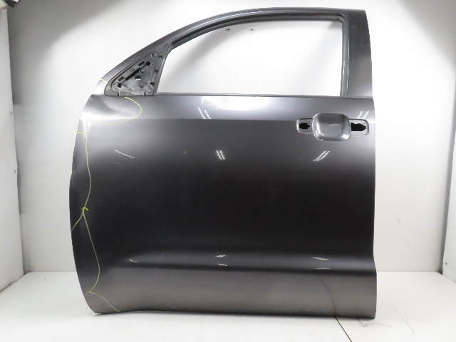 15 Toyota Tundra Crewmax #1318 door shell assembly, double cab front left gray 67002-0C102