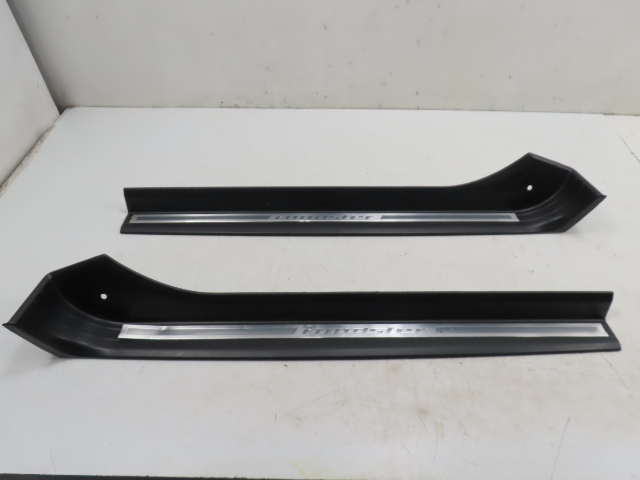 00 BMW Z3 E36 3.0L #1319 Trim Pair, Door Sill "ROADSTER" Script 51478397501, 51478397502