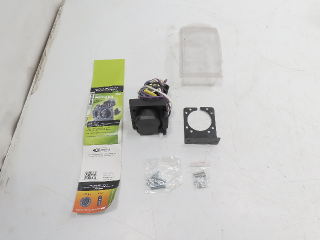 Hopkins 7 Blade 4 Flat Towing Solutions Trailer Wiring Kit 47185 w Bracket Mount