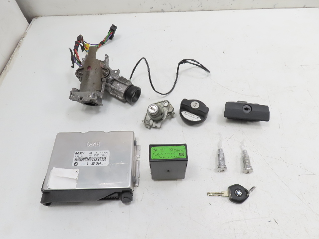 96 BMW Z3 E36 1.9L #1320 Lock & Key Set, ECU DME EWS Immobilizer Ignition M44