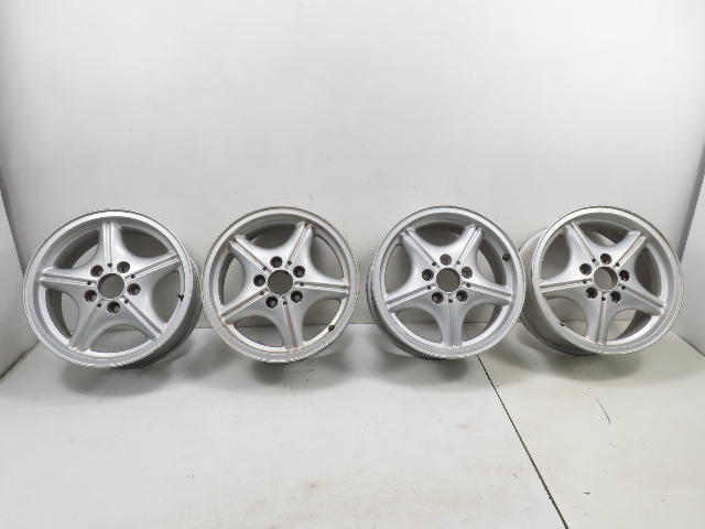 96 BMW Z3 E36 1.9L #1320 Wheel Set, Style 35 Z-Star 16x7 Silver 36111092260