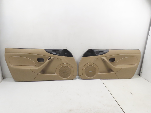01 Mazda Miata NB2 #1321 Trim Door Panel Pair Right & Left Black/Tan NC7668420F21 NC7668450F21