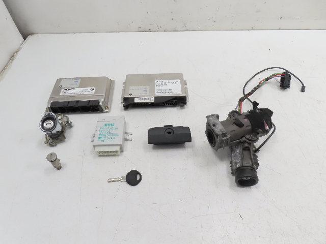 00 BMW Z3 E36 2.5L #1322 Lock & Key Set, ECU DME EWS Immobilizer Ignition M52/TU